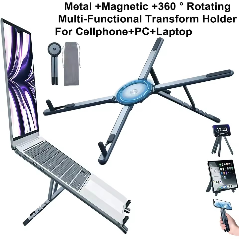 Laptop Stand - Suporte Magnético Dobrável 3 em 1