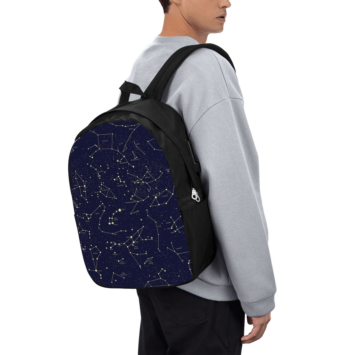 Laptop Bag - Mochila com estampa de céu noturno,