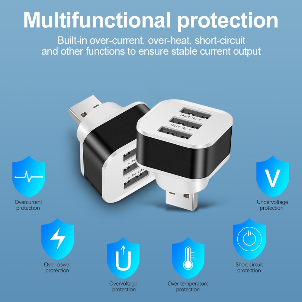 Adaptador de slots USB de 3 po - Laptop Charger avaliação e preço