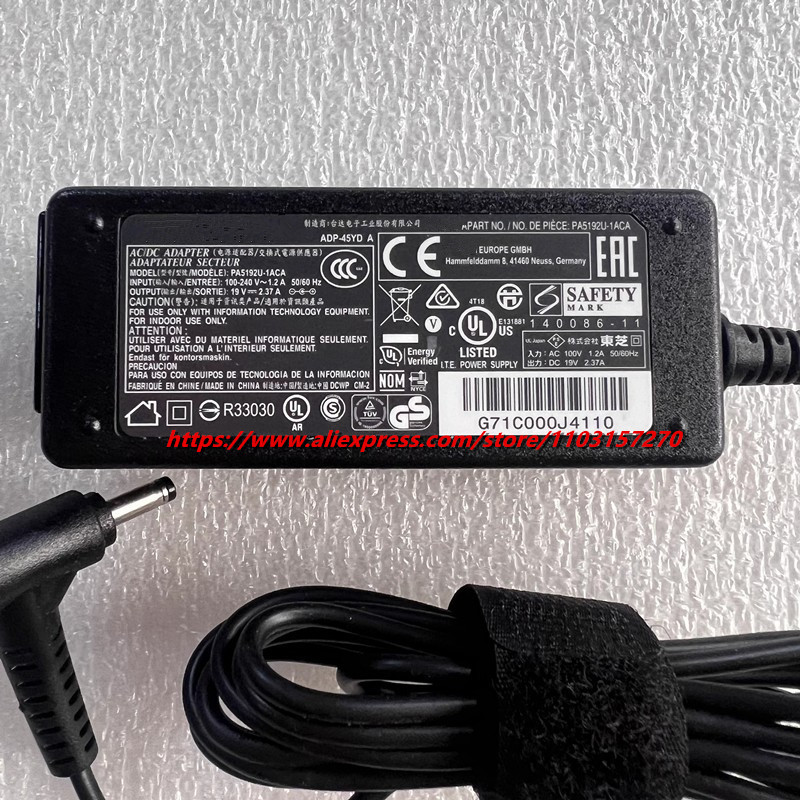 Genuíno ADP-45YD um PA5192U-1A - Laptop Charger avaliação e preço